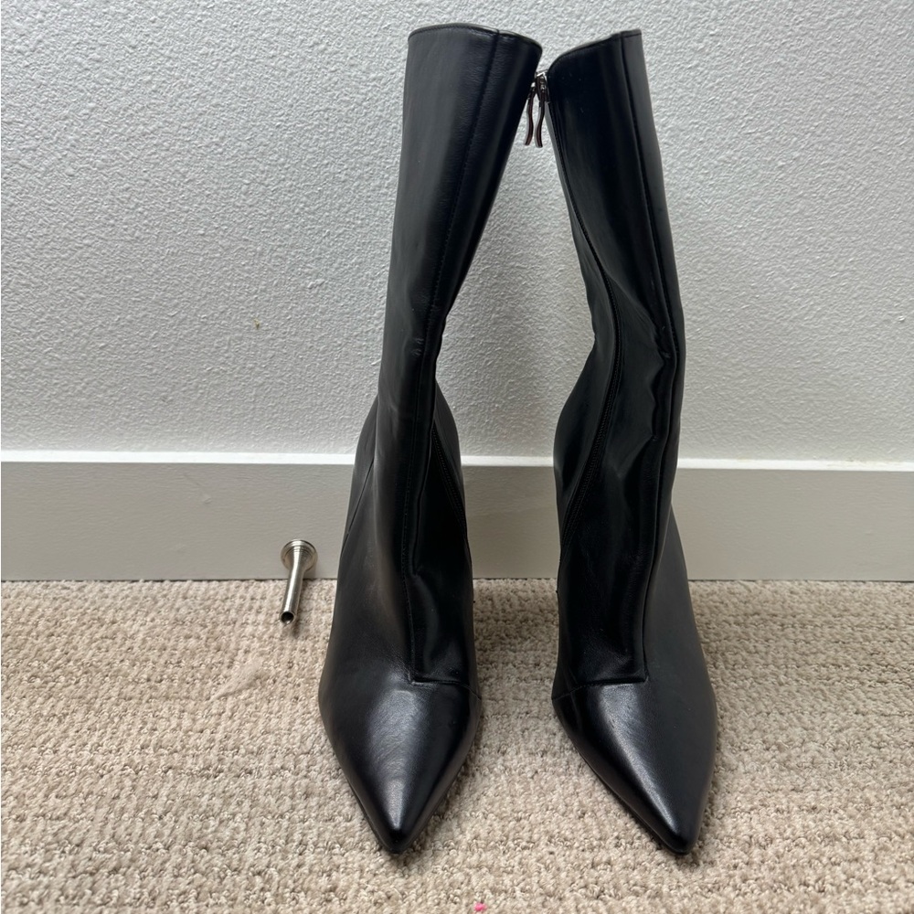 Boohoo Black Heeled Boots